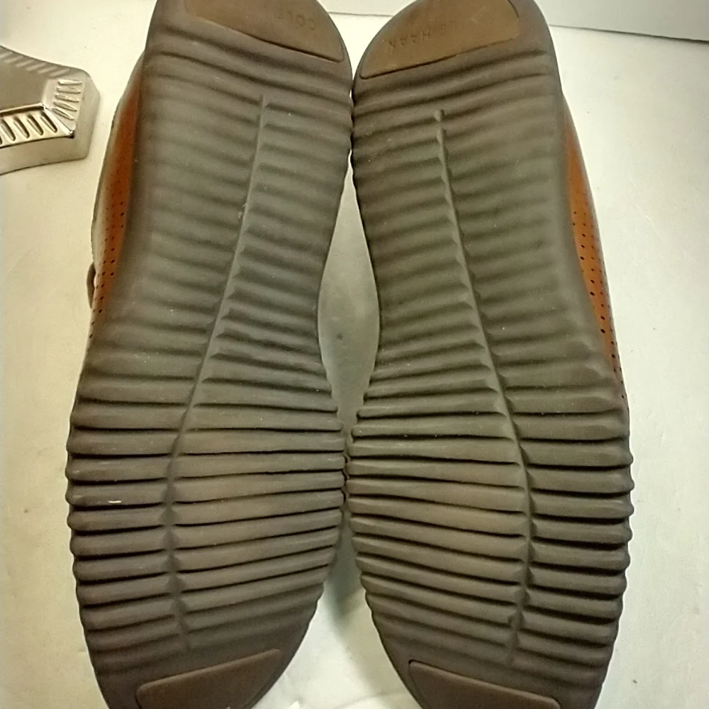 Cole Haan 2.Zerogrand Laser British Tan Wingtip Oxford Shoes Men’s sz 10.5M. - Picture 9 of 12